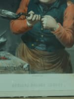 Ancienne lithographie Virginie Dreyss cuisine boudin cuisinier Verheyden XIXe - Miniature 7