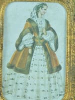 Cadre ancien litho portrait Molière comédien théâtre M. Baron / Rachel x2 - Miniature 9