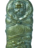 Ancien pyrogène boite d'allumettes bébé panier Geschutzt 19e métal argenté - Miniature 1