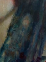 Ancien beau tableau portrait jeune femme rousse mantille Charles Guerin 1900 AN - Miniature 8