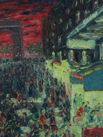 Tableau ancien Paris les Champs-Élysées Raymond François Georges V cinéma - Miniature 12