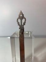 Ancien ouvre lettre / coupe papier début XIXe argent ajouré Minerve & Bigorne - Miniature 1