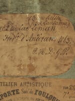 Tableau ancien vue lac Léman Mont Blanc Suisse 1863 montagne D'Andiran Bordeaux - Miniature 6