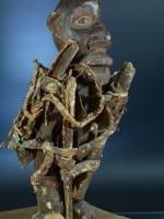 Ancien fétiche masque statue vaudou Afrique Bénin animiste d'une collection rare - Miniature 3