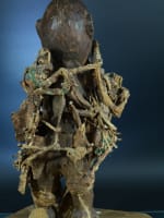 Ancien fétiche masque statue vaudou Afrique Bénin animiste d'une collection rare - Miniature 5