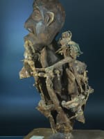 Ancien fétiche masque statue vaudou Afrique Bénin animiste d'une collection rare - Miniature 6