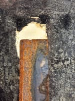 Beau tableau art moderne abstraction métal et pigment Mauricio Escovar Colombie - Miniature 3