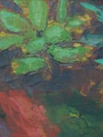 Tableau ancien vue paysage mer la baie de Cannes pins parasol marine été 142cm - Miniature 6