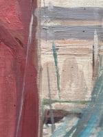 Tableau ancien paysage marine Bretagne port de Bénodet bateaux pêche toile 1930 - Miniature 10