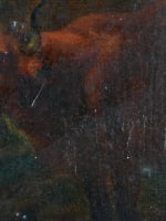 Ancien tableau portrait homme paysage flamand Vacher troupeaux XVIIIe sv. Van Sry - Miniature 7