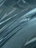 Grave vase art déco créé en 1933 cristal taillé signé de Baccarat 21 cm 5,5 kg - Miniature 10