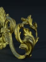Ancien ensemble de 3 embrases bronze doré feuillages Antique Curtains tieback - Miniature 9