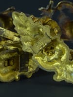 Ancien ensemble de 3 embrases bronze doré feuillages Antique Curtains tieback - Miniature 10