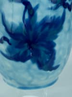 Ancien grand vase Camille Tharaud porcelaine de Limoges art déco 33 cm fleurs - Miniature 8