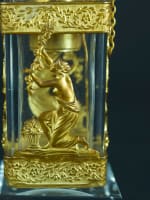 Ancien flacon à parfum cristal laiton antique piston Baccarat T.M collection - Miniature 2