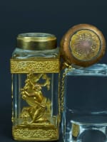 Ancien flacon à parfum cristal laiton antique piston Baccarat T.M collection - Miniature 4