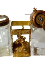 Ancien flacon à parfum cristal laiton antique piston Baccarat T.M collection - Miniature 12