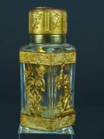 Ancien flacon à parfum cristal laiton antique piston Baccarat T.M collection - Miniature 13