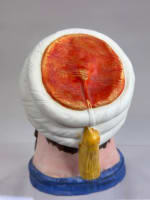 Ancienne boite en porcelaine à décor de personnage turban pot à tabac Saint-Sévres - Miniature 4