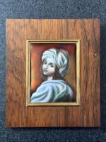 Ancien émail de Limoges portrait jeune femme Guido Reni Béatrice Cenci émaux - Miniature 2