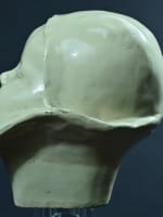 Ancien portrait de bébé à la collerette Jean Carriès art nouveau enfant 1900 - Miniature 7