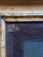 Tableau ancien portrait le loup bergerie Collier XIXe romantisme Saint Oudry Vernet - Miniature 9