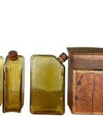 Cave à liqueur faux livre secret 75cl whisky gin cognac verre boite Tantalus - Miniature 2