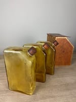 Cave à liqueur faux livre secret 75cl whisky gin cognac verre boite Tantalus - Miniature 5