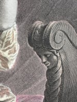 Ancienne gravure portrait La comtesse de Cosel Vénus François de Troy - Miniature 6