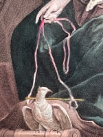 Ancienne gravure portrait La comtesse de Cosel Vénus François de Troy - Miniature 7