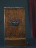 Ancien meuble cabinet de voyage Renaissance mémento mori Italie bois sculpté - Miniature 5