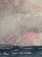 Ancien dessin original ciel marine orientaliste Mattéo Brondy 1900 Maroc rare - Miniature 4