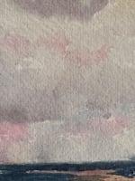 Ancien dessin original ciel marine orientaliste Mattéo Brondy 1900 Maroc rare - Miniature 5