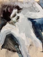 Beau dessin ancien gouache Jean Terles portrait de jeune femme nu féminin 1920 - Miniature 3