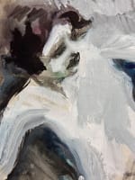 Beau dessin ancien gouache Jean Terles portrait de jeune femme nu féminin 1920 - Miniature 4