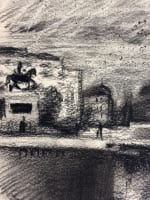 3 dessins Jean Terles vue de monuments de Paris Notre-Dame pont jardin parc - Miniature 3