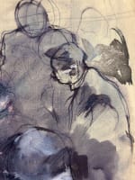 Beau dessin Jean Terles étude de personnages sur un banc Parisian Art 1920 - Miniature 5