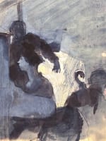 Beau dessin ancien Jean Terles pianiste violoncelle concert cabaret Paris 1920 - Miniature 1