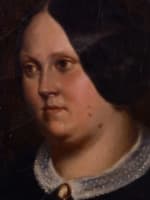 Pierre François Lehoux ancien tableau normand portrait jeune femme Gericault - Miniature 1