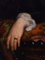 Pierre François Lehoux ancien tableau normand portrait jeune femme Gericault - Miniature 3