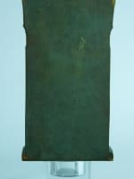 Ancienne sculpture Osiris Art Nouveau hiéroglyphe bronze Egypte signée Willy - Miniature 12