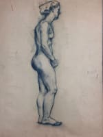 Beau dessin ancien Jean Terles nu féminin de profil encre sur papier 1930 - Miniature 4