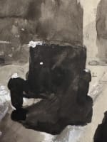 Art déco beau dessin ancien Jean Terles rue Bonaparte Paris promeneur voiture - Miniature 4