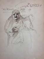 Beau dessin ancien Jean Terles diseuse bonne aventure cartomancienne magie 1930 - Miniature 3