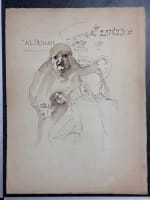 Beau dessin ancien Jean Terles diseuse bonne aventure cartomancienne magie 1930 - Miniature 4