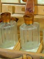 Ancien nécessaire voyage femme Morabito Paris cuir argent Puiforcat A.M 1930 - Miniature 6