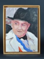 Tableau moderne HST Bernard Ryon Méridionaux portrait du poète Louis Amade - Miniature 2