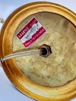 Belle et grande lampe verre cristal bronze pointe de diamant signé Laloue Paris - Miniature 5