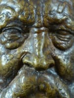 Ancien buste en bronze portrait du peintre breton Désiré Lucas Henri Bouchard - Miniature 5