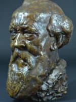 Ancien buste en bronze portrait du peintre breton Désiré Lucas Henri Bouchard - Miniature 6